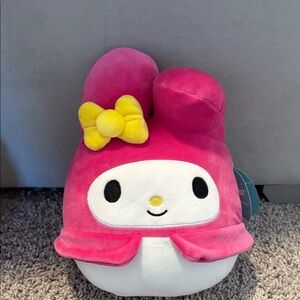 Pink and White Plush Toy